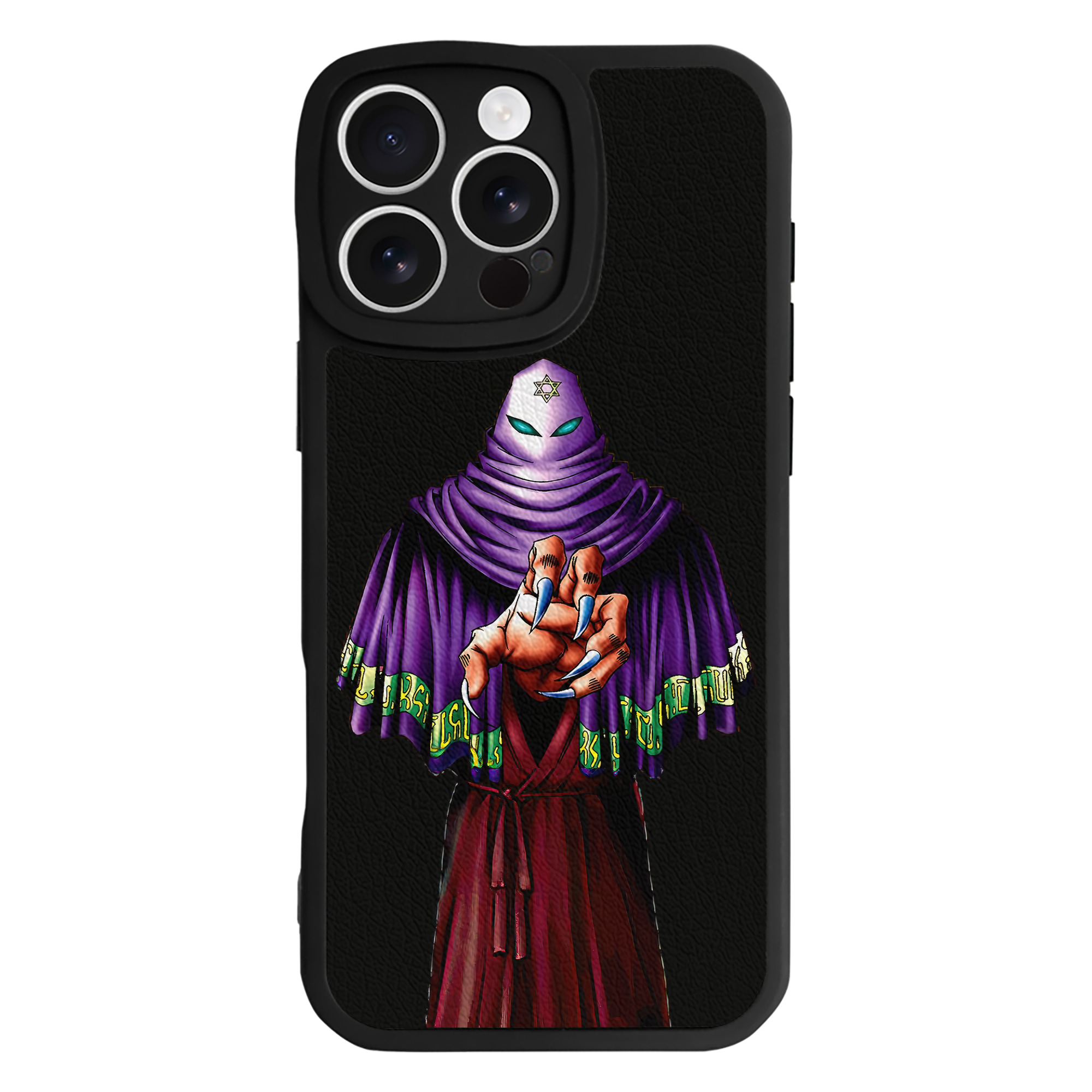 （画像用） 遊☆戯☆王 Yu-Gi-Oh! 【iPhone 16シリーズ対応】シリコンスマホケース（レザー調） 材質：シリコン